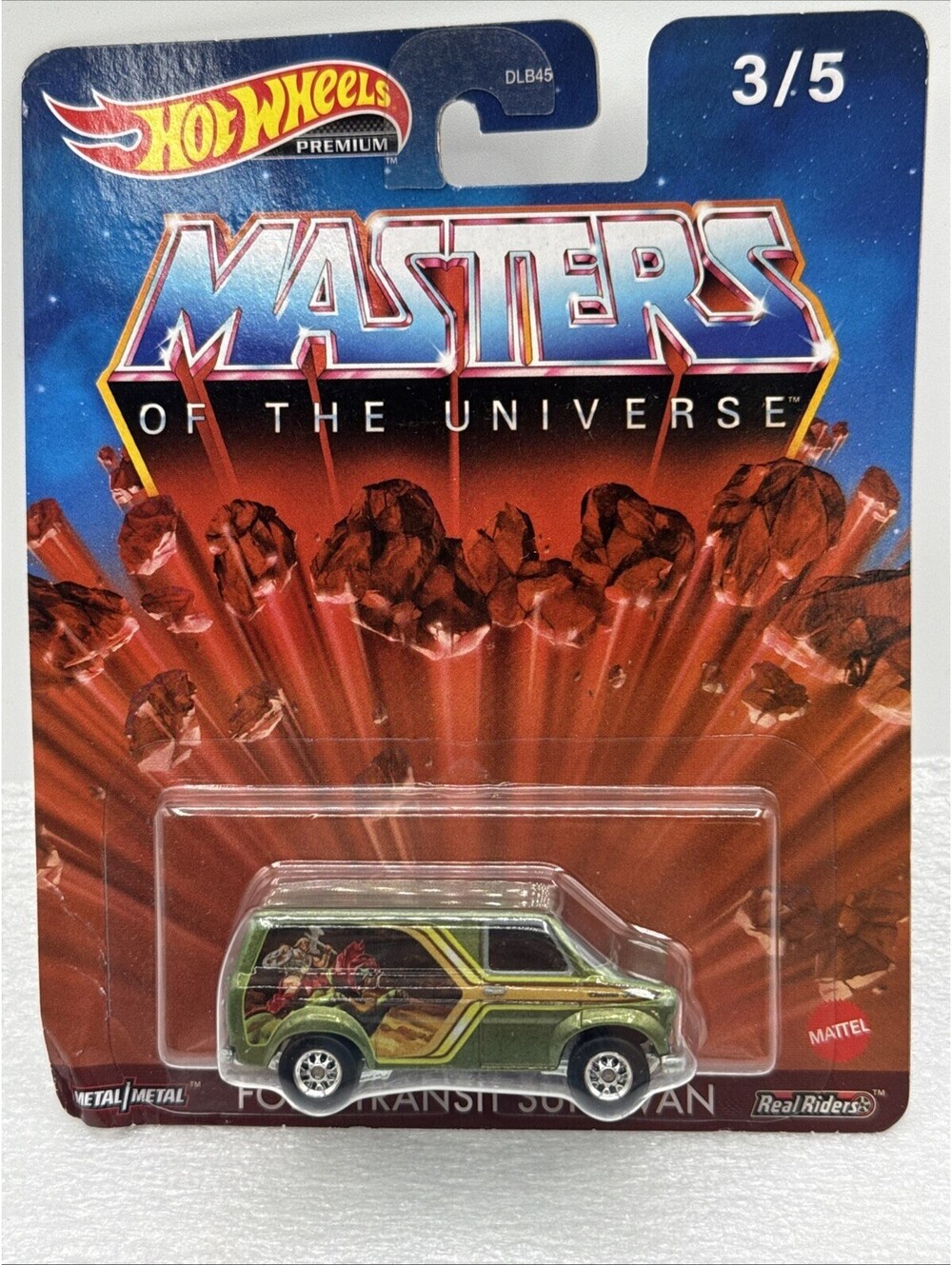 Hot Wheels MOTU Masters Of The Universe Ford Transit Supervan 2022 Real Riders